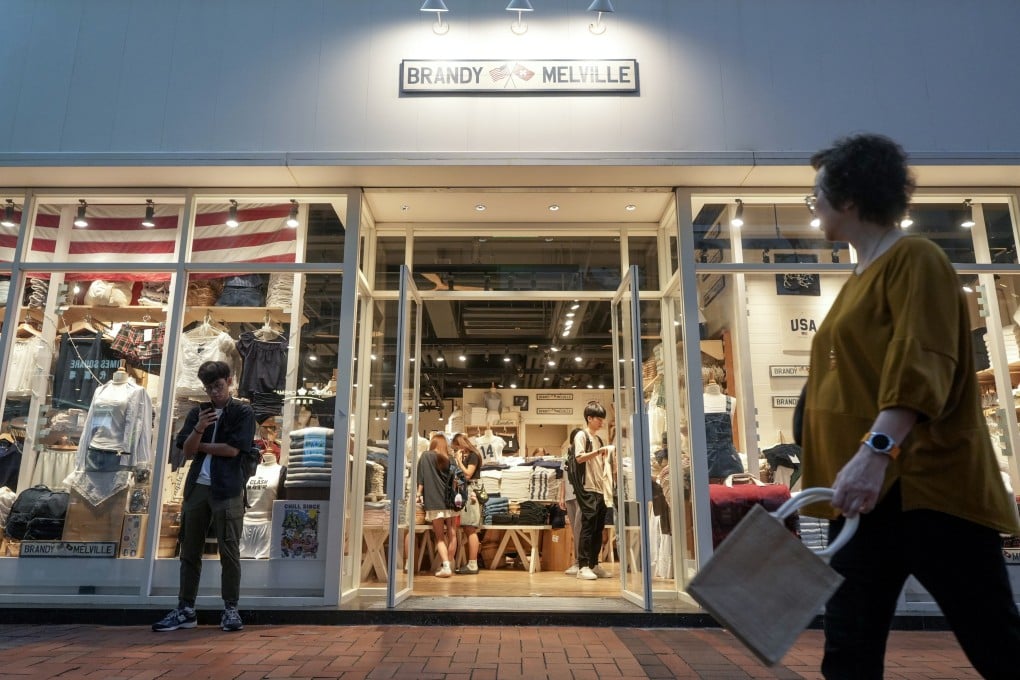 Fast fashion Brandy Melville in Hong Kong. Brandy Melville defies conventional fashion marketing strategies. Instead of offering clothes that fit various body types, it promotes the idea that customers should fit into its clothes. Photo: Sun Yeung