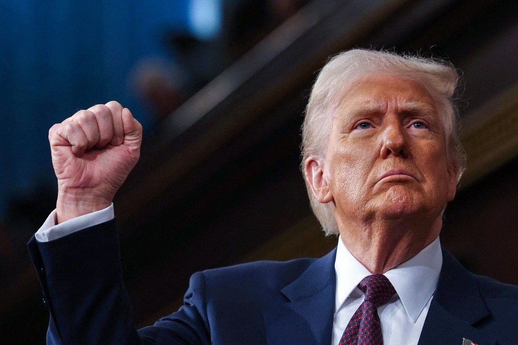 US President Donald Trump addresses a joint session of Congress at the Capitol in Washington on Tuesday. Photo: AFP