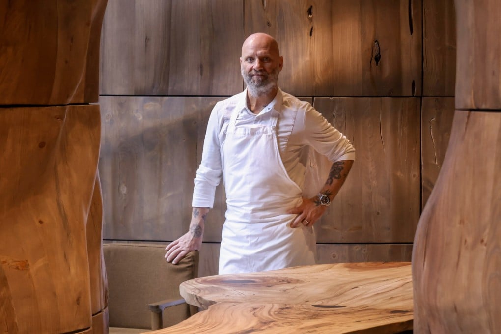 British chef Simon Rogan at his Roganic restaurant’s new location in Causeway Bay, Hong Kong. He has designed a completely new menu while keeping the same commitment to local produce and sustainability. Photo: Jonathan Wong