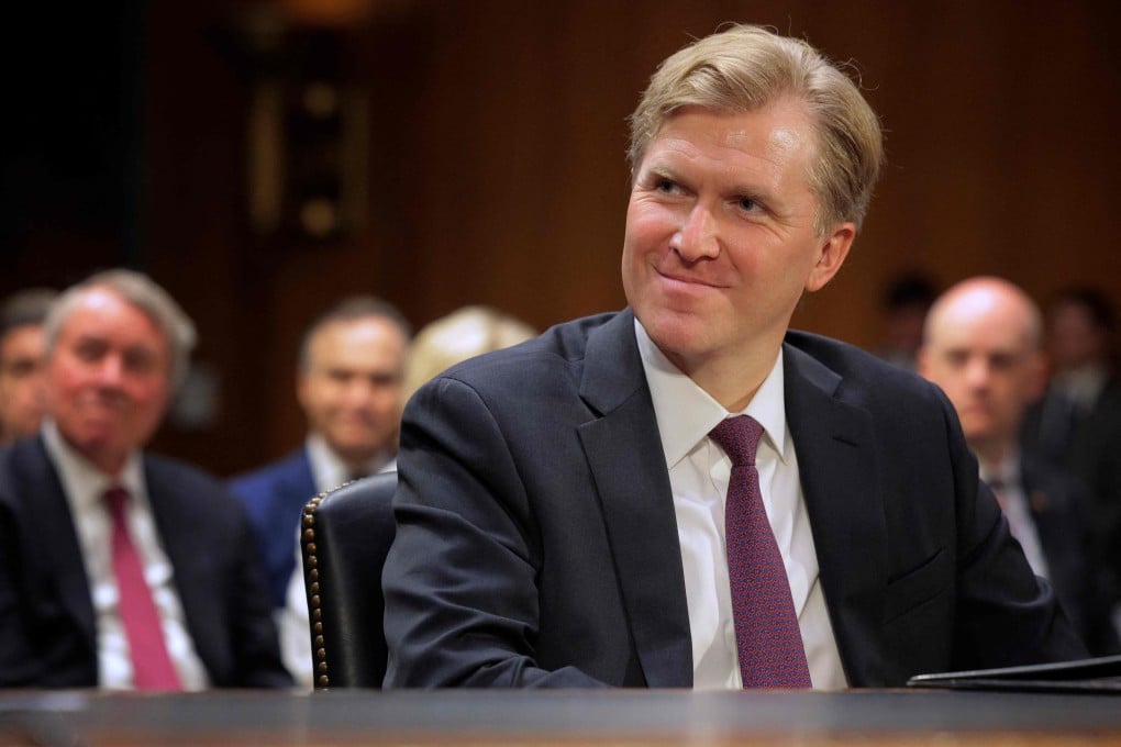 Elbridge Colby, US President Donald Trump’s nominee to be undersecretary of defence for policy, prepares for his confirmation hearing before the Senate Armed Services Committee on Tuesday. Photo: Getty Images via AFP