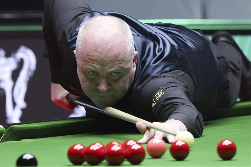 John Higgins compiled a tournament-high 143 break during his World Grand Prix second-round victory over Kyren Wilson. Photo: Jonathan Wong