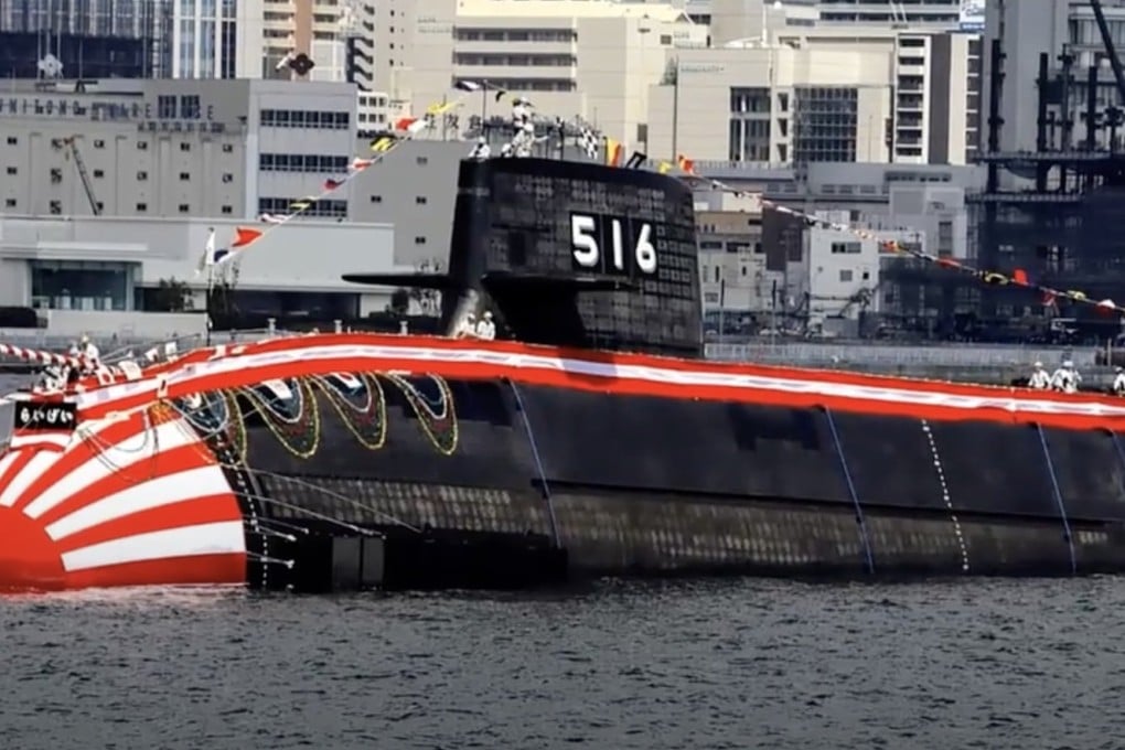 Japan’s Raigei diesel-electric submarine, which belongs to the Taigei class of submarines. Photo: YouTube/Military Coverage