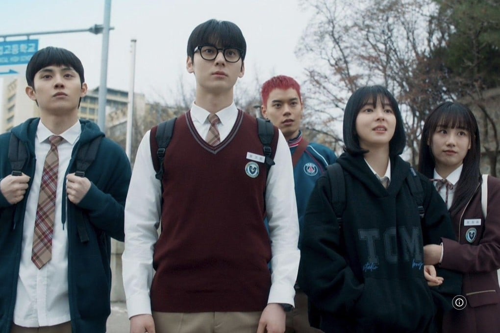 A still from Korean drama series Study Group. Its director, Lee Jang-hoon, is open to there being a season 2 given its good reception from viewers and his fondness for the show’s cast, especially Hwang Min-hyun (front). Photo: TVing