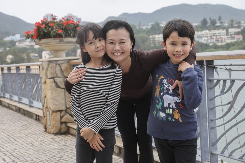 Anri Shiga, a working mum in Hong Kong, with her children. She and others describe the challenges of balancing childcare and career. Photo: Edmond So