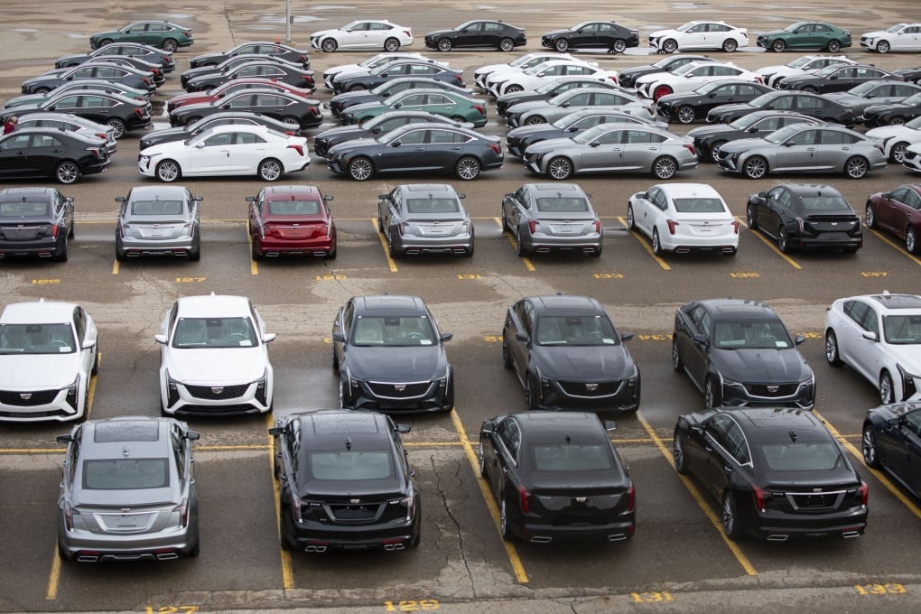 General Motors vehicles at the GM Lansing Grand River Assembly plant, Michigan. Photo: AFP