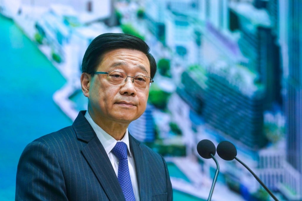 Chief Executive John Lee Ka-chiu. Photo: Elson Li