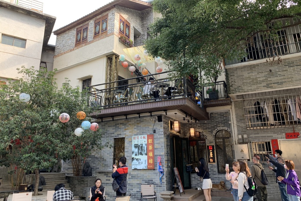 The exterior of the Xuding Renjia cafe in Jiangmen. The city in the Pearl River Delta in southern China’s Greater Bay Area has many early 20th century buildings as well as lakes, forests and natural hot springs. Photo: Ada Cheng