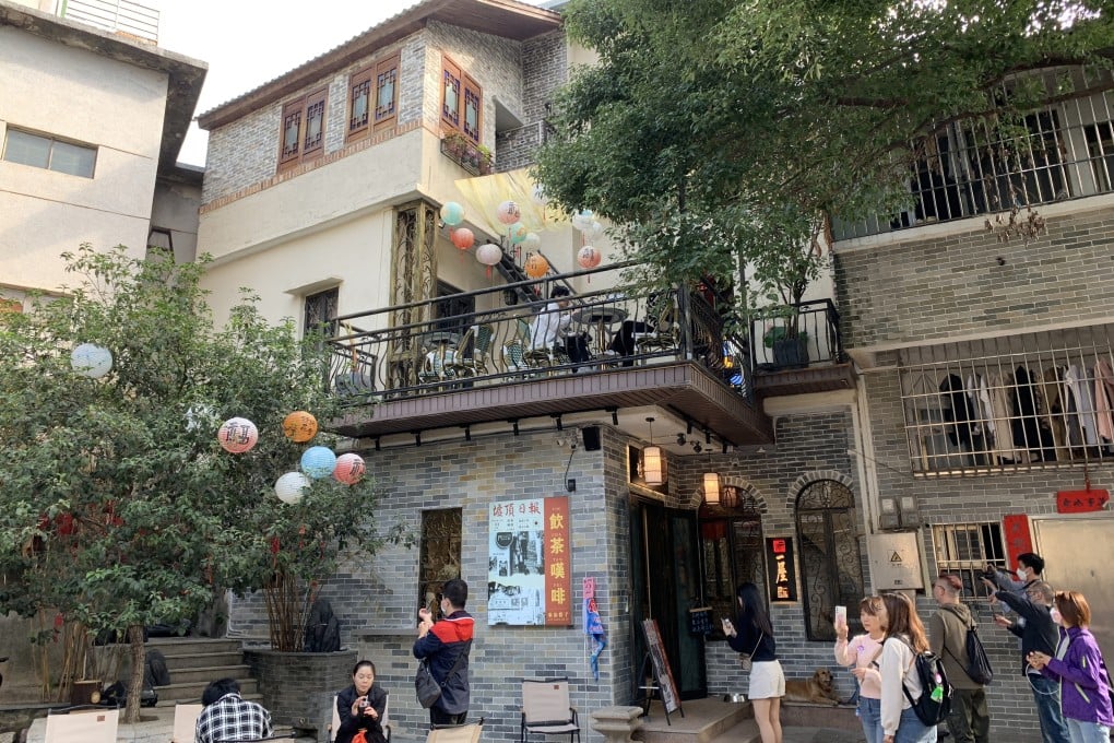The exterior of the Xuding Renjia cafe in Jiangmen. The city in the Pearl River Delta in southern China’s Greater Bay Area has many early 20th century buildings as well as lakes, forests and natural hot springs. Photo: Ada Cheng