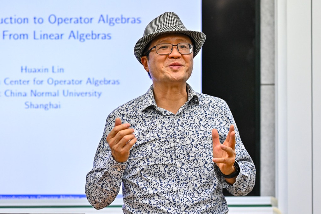 Renowned mathematician Huaxin Lin has returned to China after almost four decades in the US. Photo: East China Normal University