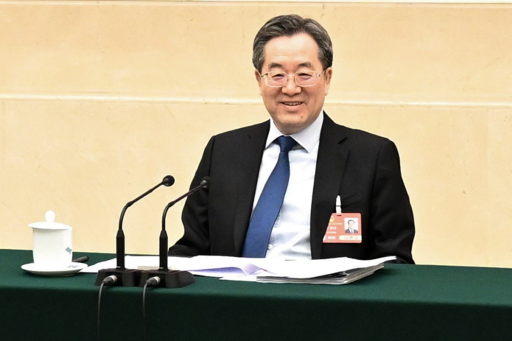 Vice-Premier Ding Xuexiang met Hong Kong’s NPC deputies on Friday in Beijng. Photo: Xinhua