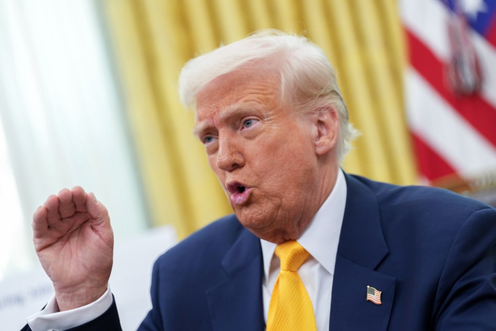 US President Donald Trump speaks in the Oval Office of the White House on Friday. Photo: EPA-EFE