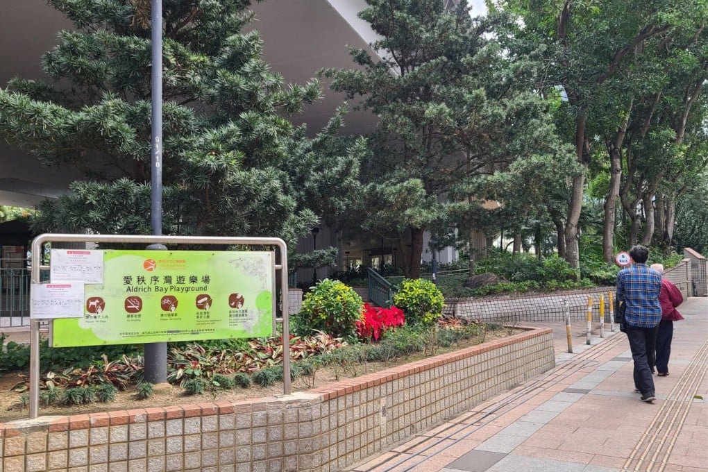 The stolen copper water pipes were located in different areas of the park in Shau Kei Wan. Photo: Google Maps