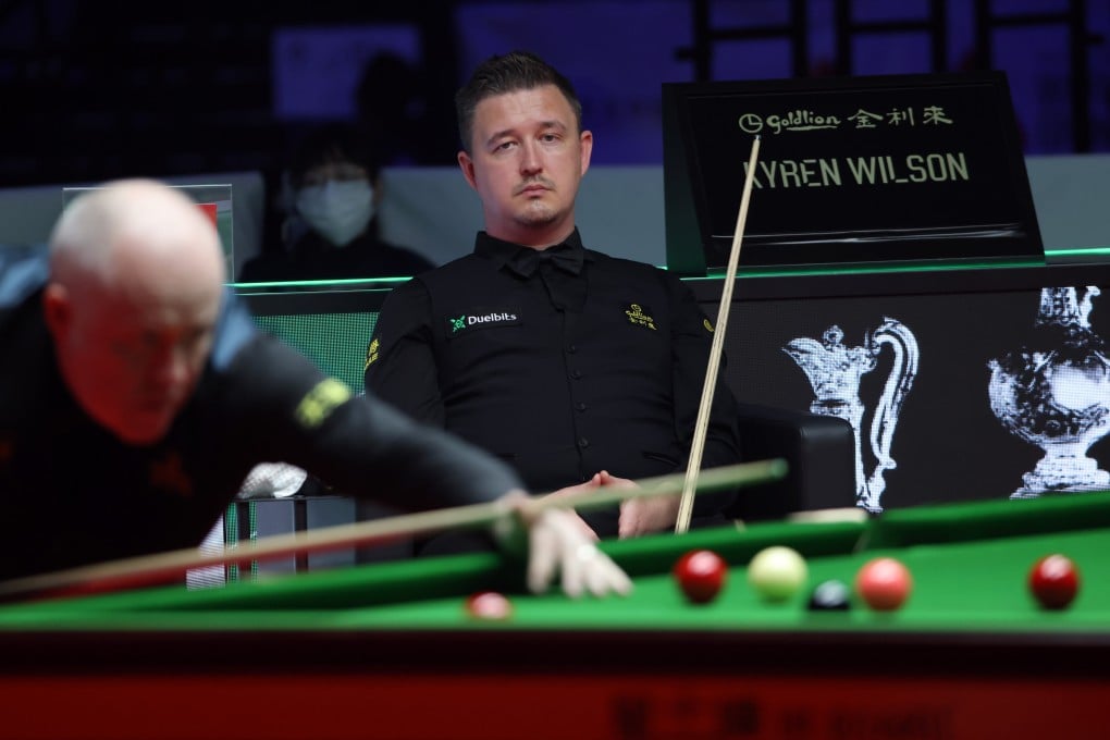 Kyren Wilson had his first-round match against Matthew Selt interrupted by officials forcing fans to leave early. Photo: Jonathan Wong