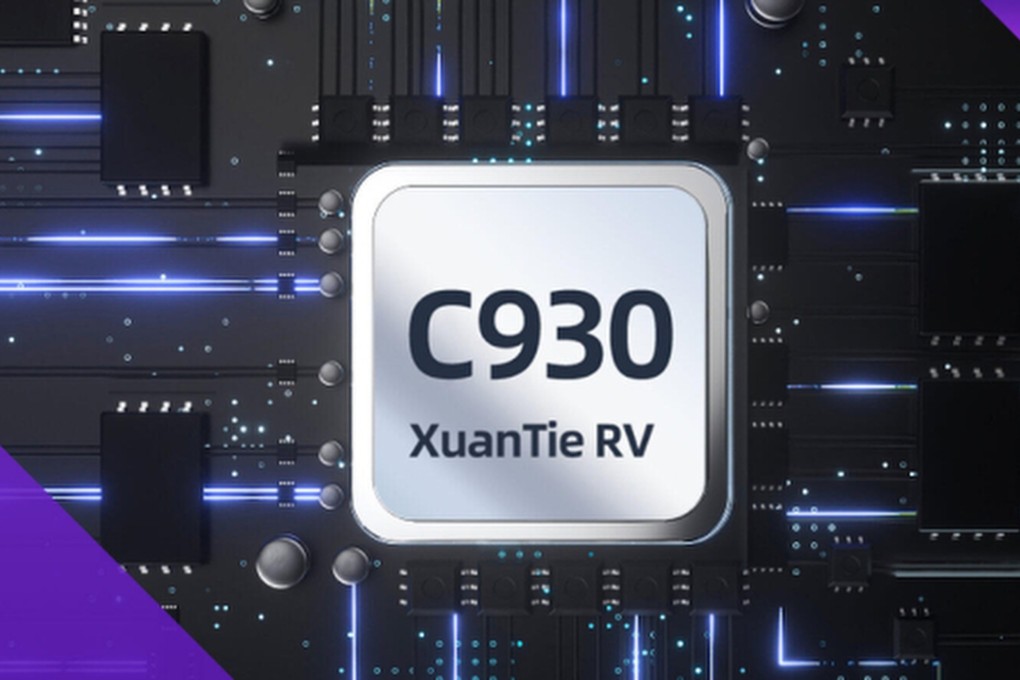 An artist’s rendering of Alibaba Group Holding’s XuanTie C930 processor. Photo: XuanTie