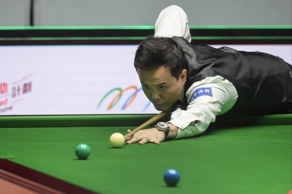 Marco Fu in action against Jimmy White at Kai Tak Arena. Photo: Dickson Lee