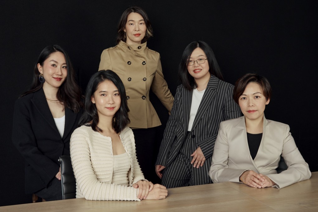 Women innovators in science and tech (from left) Megan Lam, Wendy Lam, Angela Wu, Florence Chan and Gina Jiang. Photo: TMT