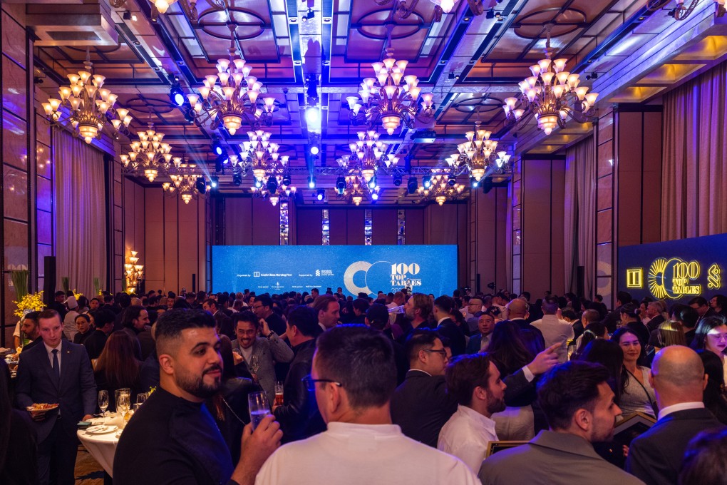 The Grand Ballroom at the Four Seasons Hotel Hong Kong, the venue for the 100 Top Tables Guide 2025 event. Photo: Jocelyn Tam