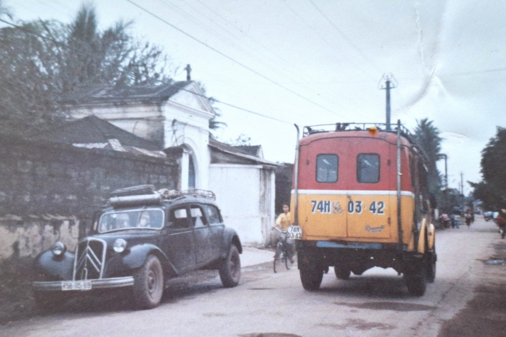 Traffic in Hoi An, Vietnam, 1994. A lot of the cars were pre-Vietnam war, and the buses were ancient. Photo: Simon O’Reilly