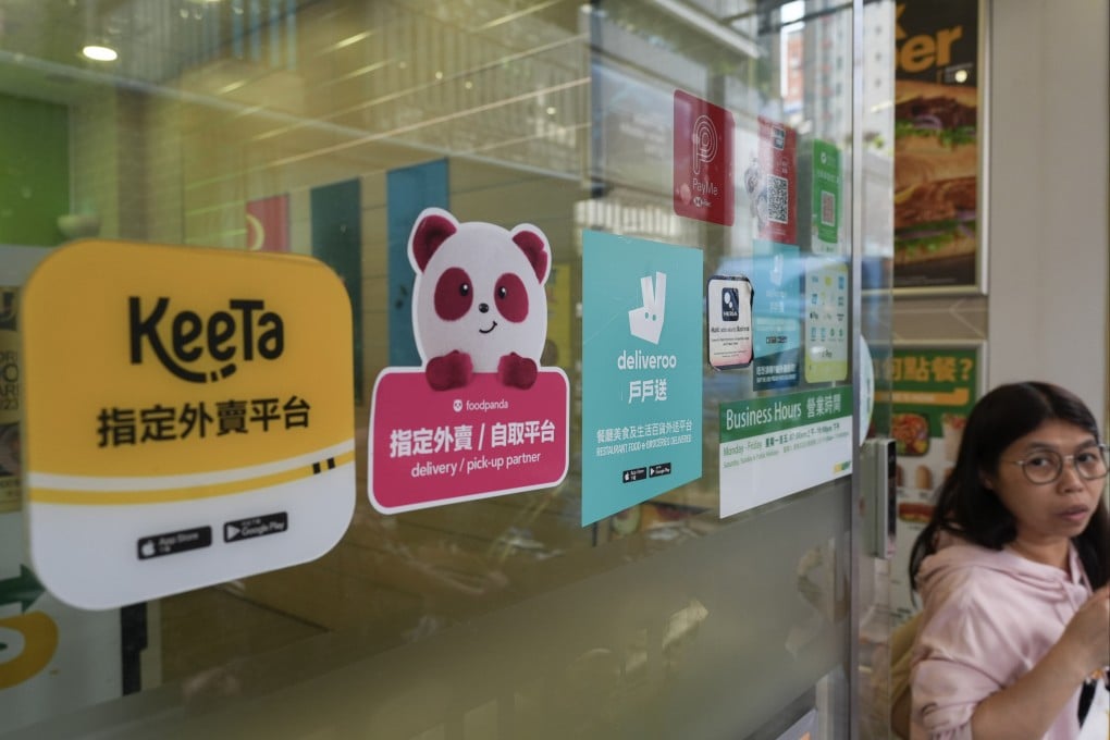 Deliveroo, Foodpanda and Keeta have been competition to carve up the food delivery market in Hong Kong. Photo: Eugene Lee