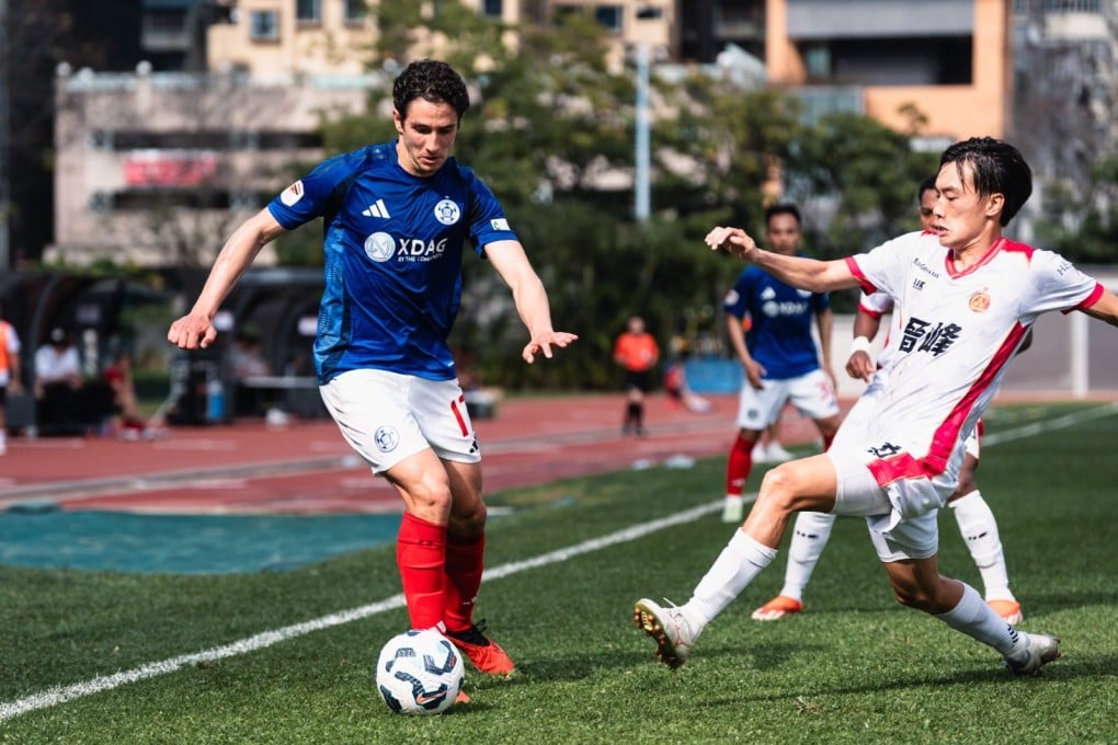 Benhaddouche goes on the attack during his Eastern debut in this month’s 3-1 FA Cup quarter-final win over Kowloon City.