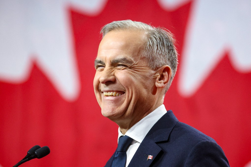 Former Bank of Canada and Bank of England governor Mark Carney speaks after he won the race to become leader of Canada’s ruling Liberal Party, succeeding Justin Trudeau as prime minister. Photo: Reuters