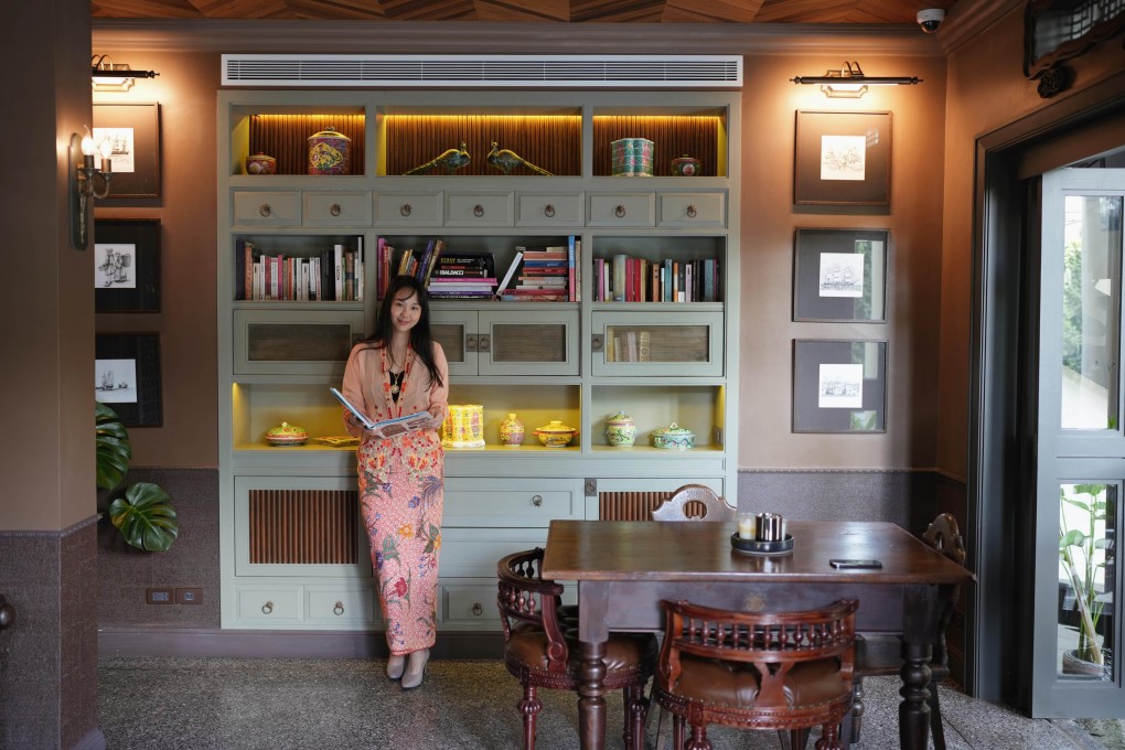 Hotelier Pichakorn Phanichwong in the Reading Room of Hotel Verdigris. Photo: handout