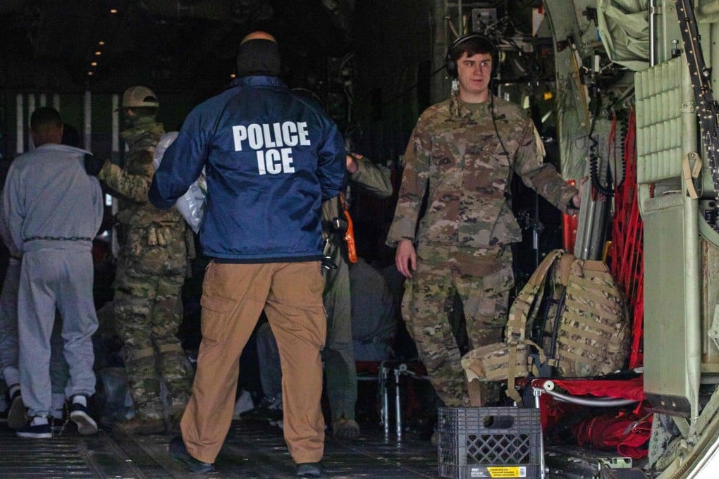 US Transportation Command support Immigration and Customs Enforcement deportation flights. Photo: US Army/AFP