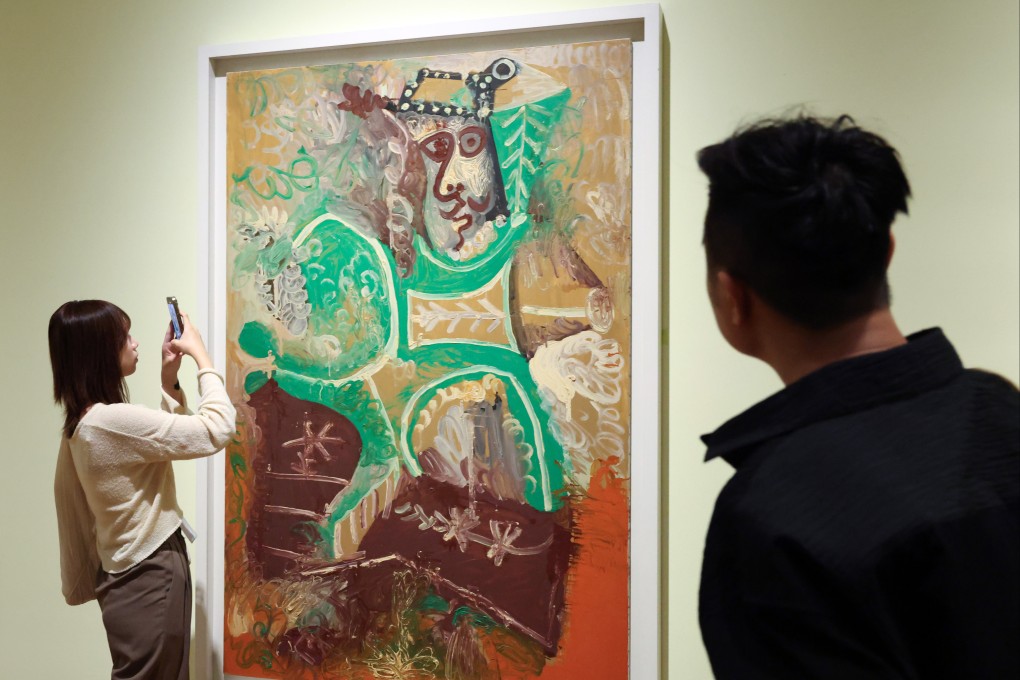 The Old Man by Pablo Picasso is shown during the media preview of the M+ exhibition. Photo: Nora Tam