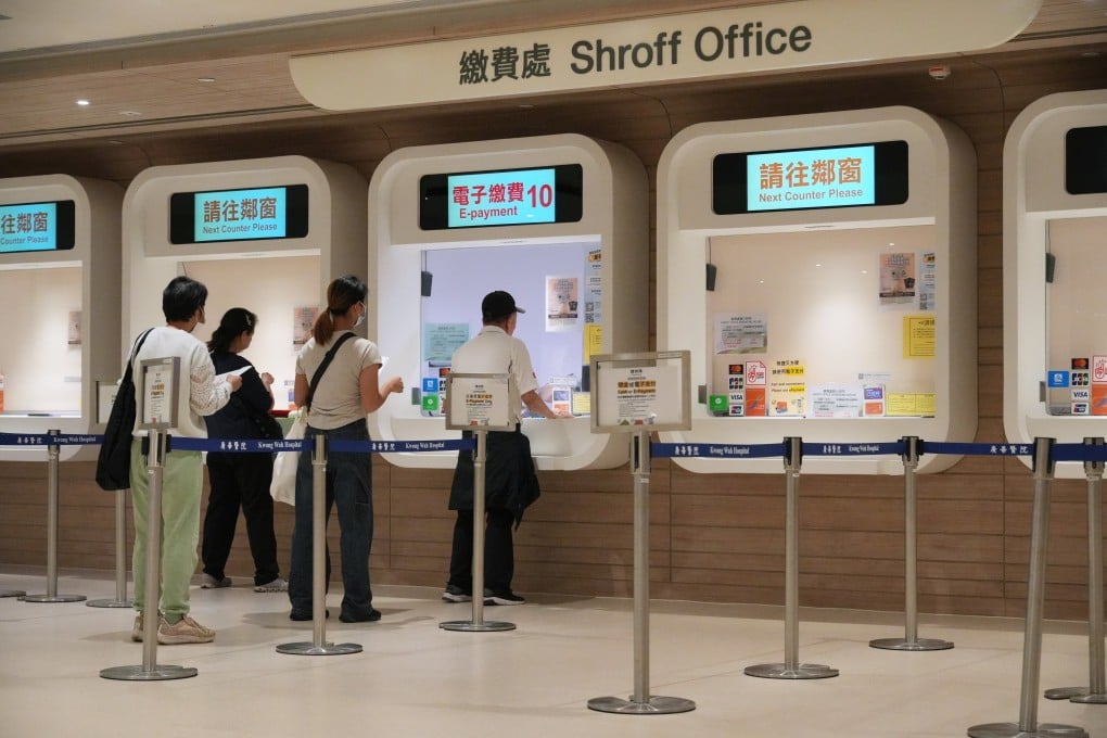Patients queue to pay at Kwong Wah Hospital in Yau Ma Tei. The government covers almost 98 per cent of the cost of public healthcare services. Photo: May Tse