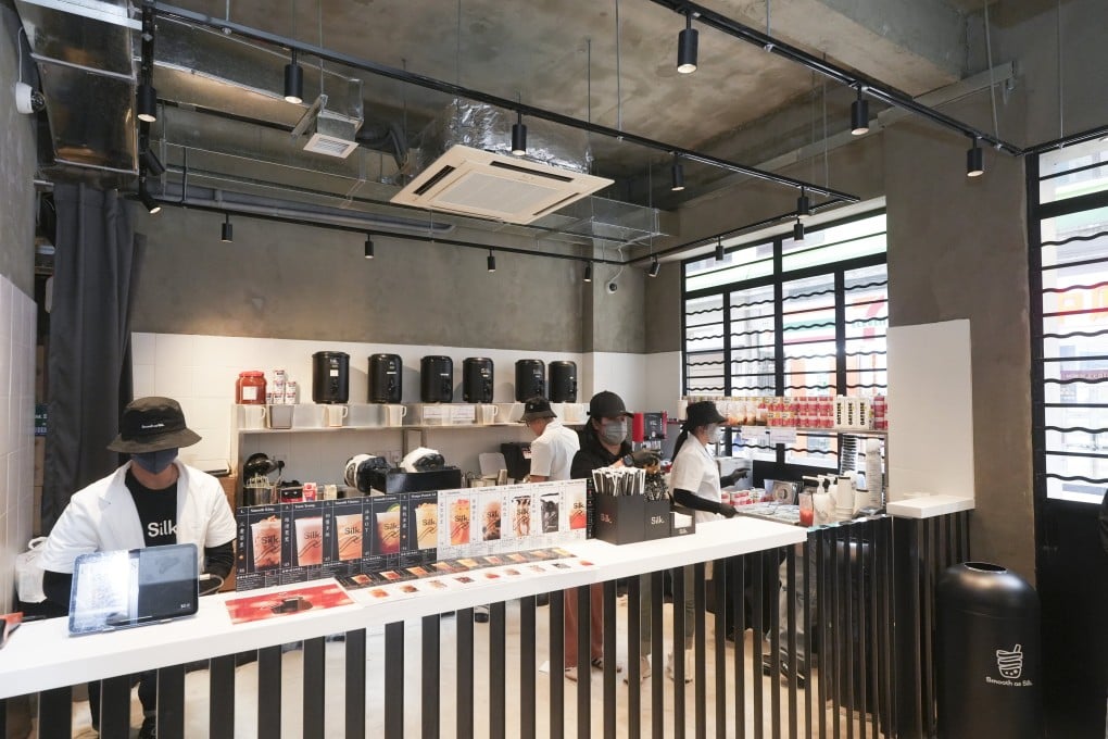Silk’s new Kennedy Town branch mixes tradition and modern flair. The brand is the only one to make boba tea with Hong Kong-style milk tea. Photo: Sun Yeung