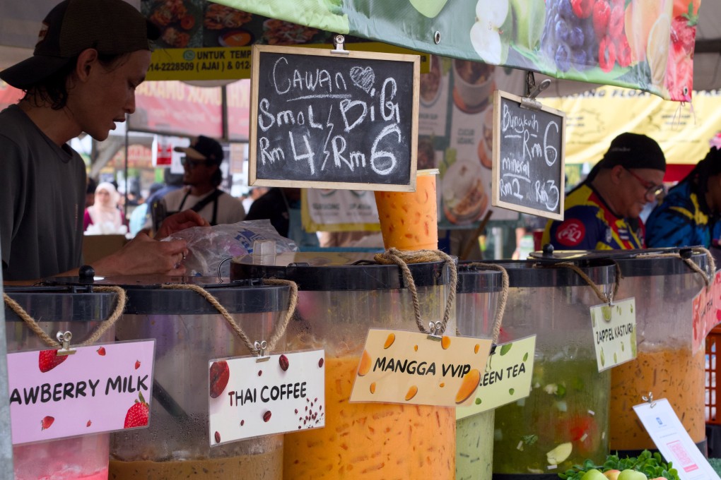 Sugary drinks sold at Putrajaya Ramadan bazaar in Malaysia. One in five Malaysians suffers from diabetes, according to health ministry statistics. Photo: Hadi Azmi
