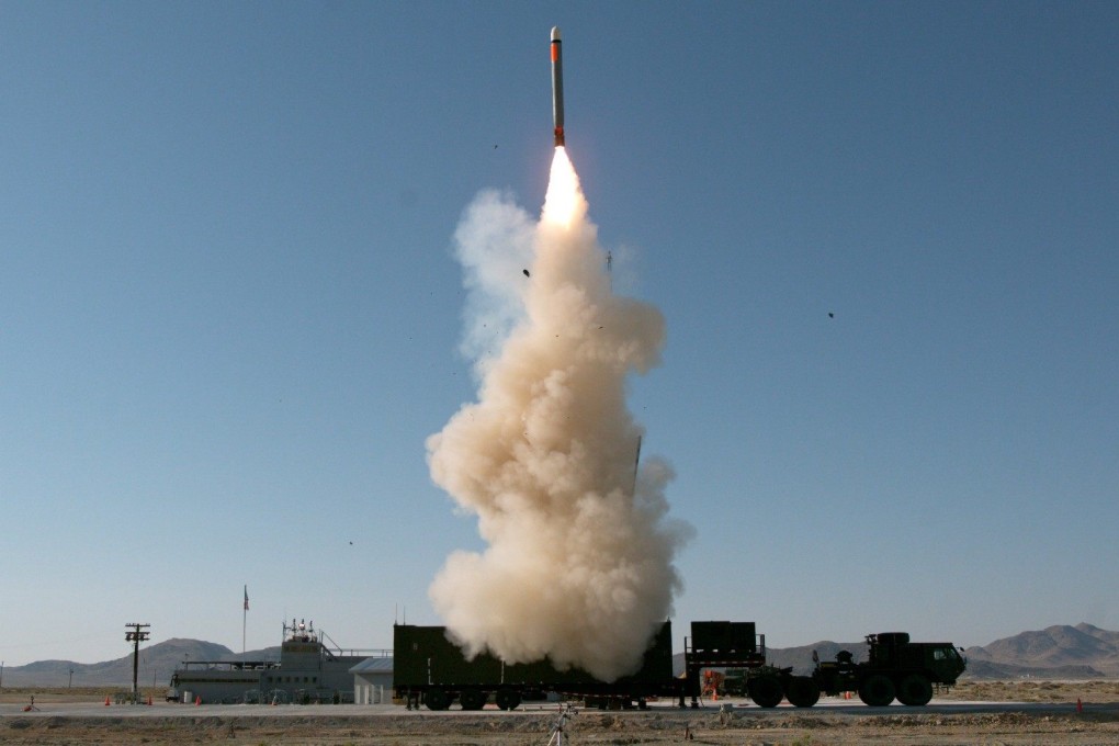 The US Typhon mid-range capability missile system being deployed in 2023 at Naval Air Weapons Station China Lake, California. Photo: US Army/RCCTO