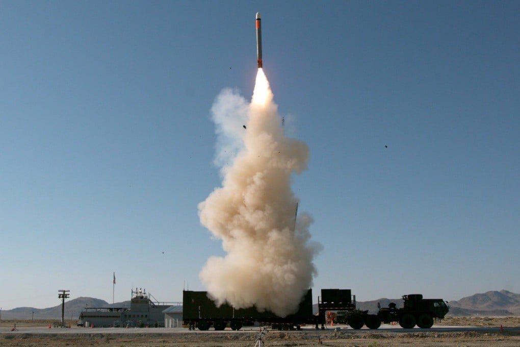 The US Typhon mid-range capability missile system being deployed in 2023 at Naval Air Weapons Station China Lake, California. Photo: US Army/RCCTO