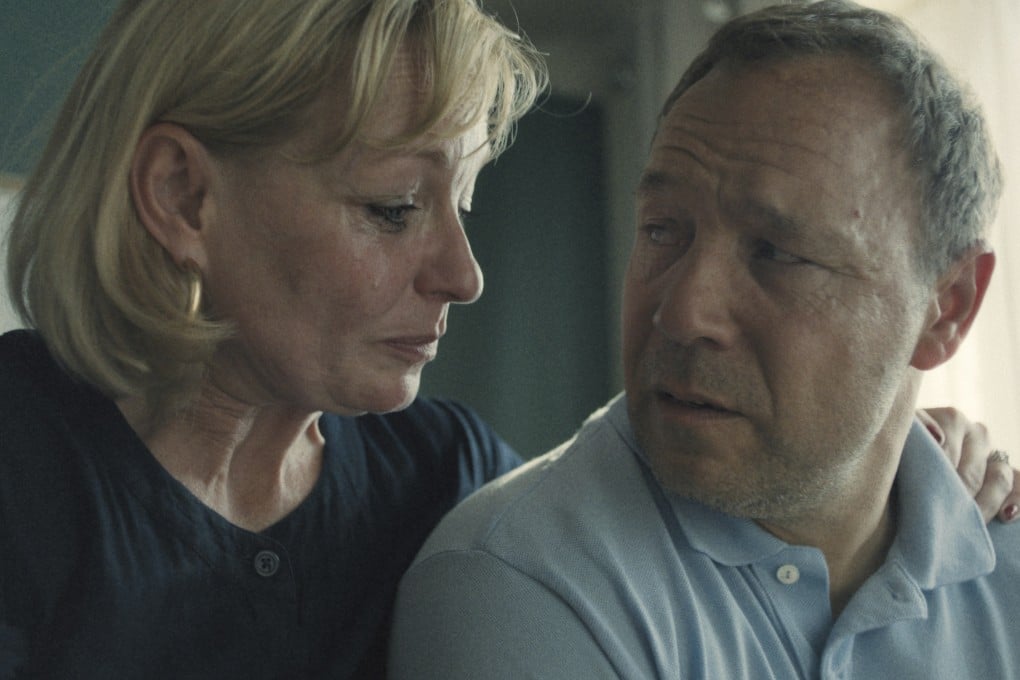 Stephen Graham and Christine Tremarco in a still from Adolescence, Netflix’s new British drama about the family of a boy accused of murder. Photo: Netflix via AP