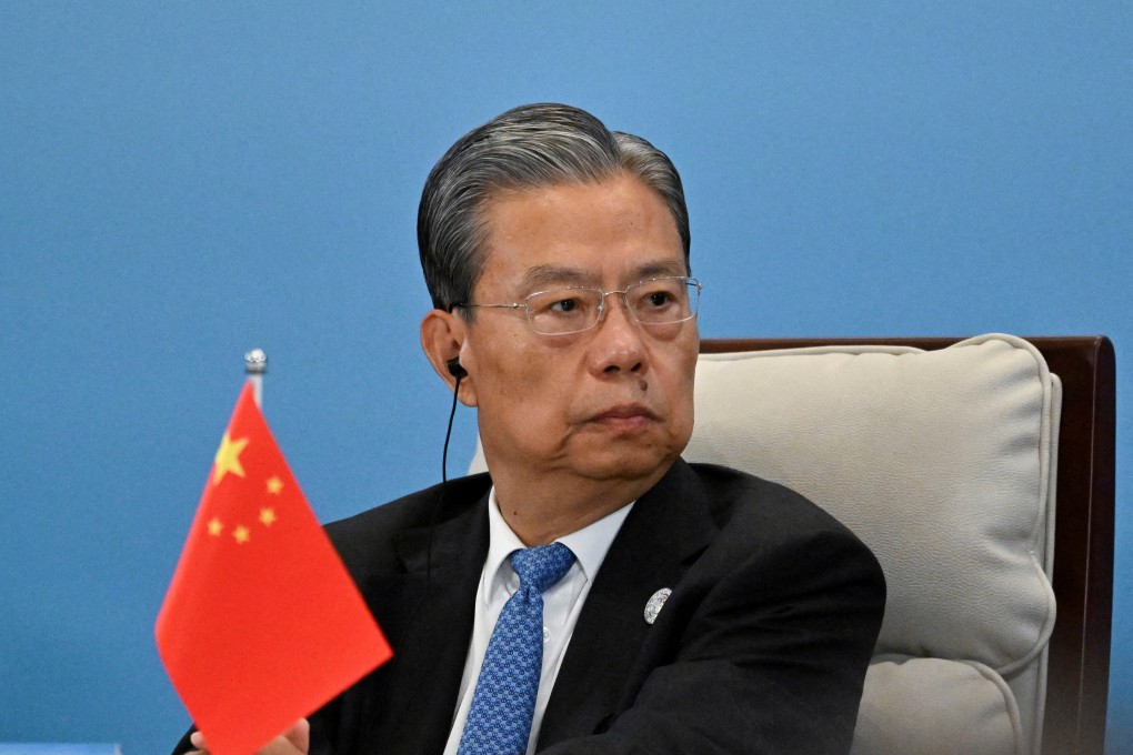 Zhao Leji, mainland China’s No 3 official, said on Friday that the country should “resolutely crack down on Taiwanese secession and intervention of foreign forces”. Photo: Reuters