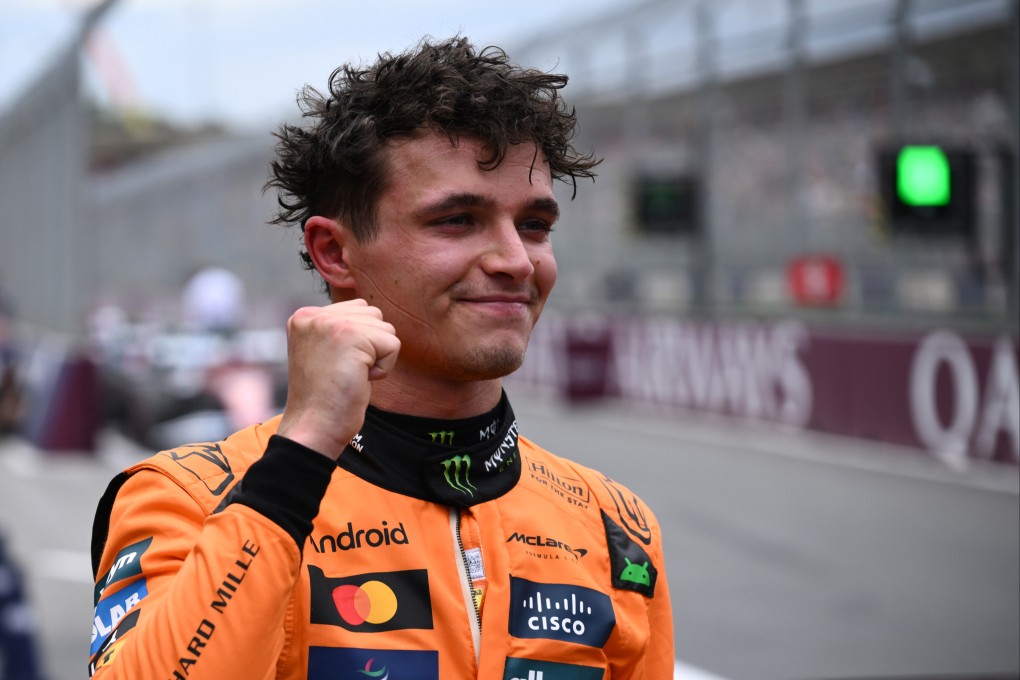 Lando Norris will start from pole at the Australian Grand Prix on Sunday. Photo: DPA