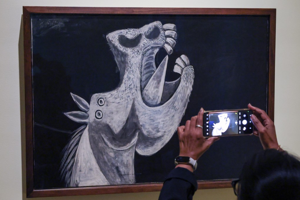 “Horse Head. Sketch for Guernica” by Pablo Picasso. Organisers have said they hope the exhibition can bring the artist’s work into the 21st century. Photo: Nora Tam