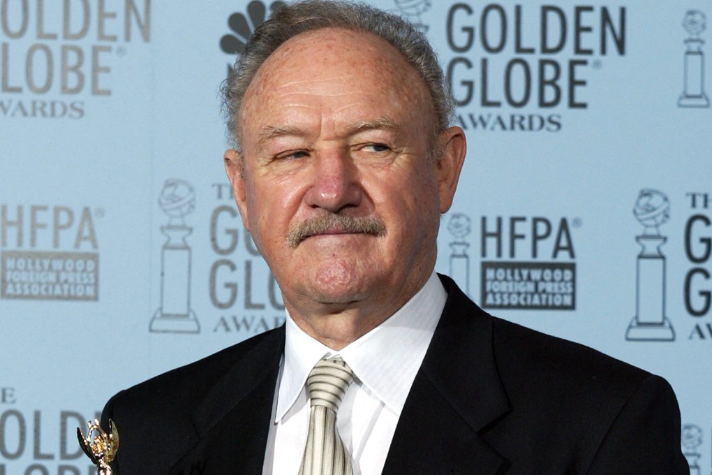 US actor Gene Hackman holds the Cecile B. DeMille Award at the 60th Annual Golden Globe Awards in Beverly Hills in January 2003. Photo: AFP