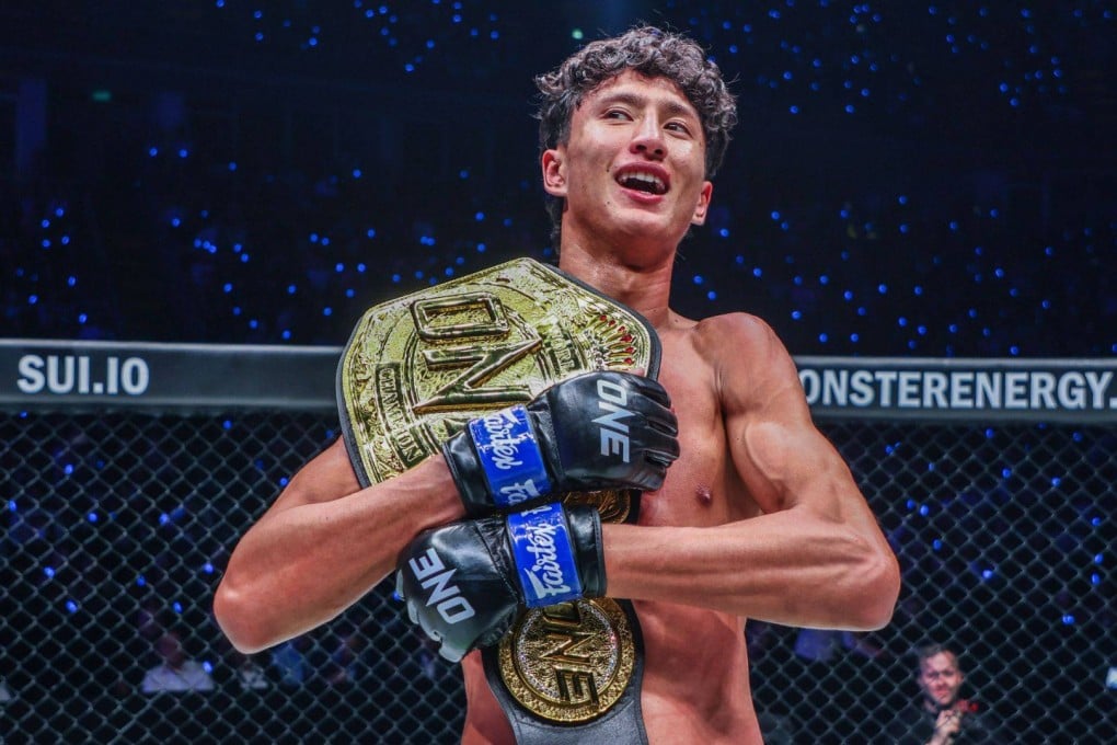 Nabil Anane holds the bantamweight Muay Thai title after his win over Nico Carrillo at ONE 170. Photo: ONE Championship