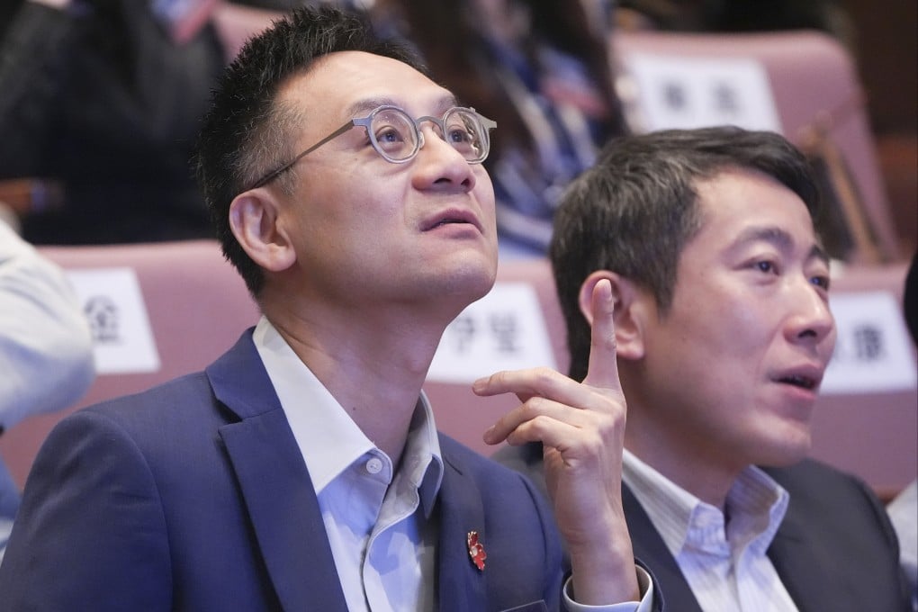 Tencent senior executive vice-president Dowson Tong (left) says the academy will closely collaborate with local schools. Photo: Eugene Lee