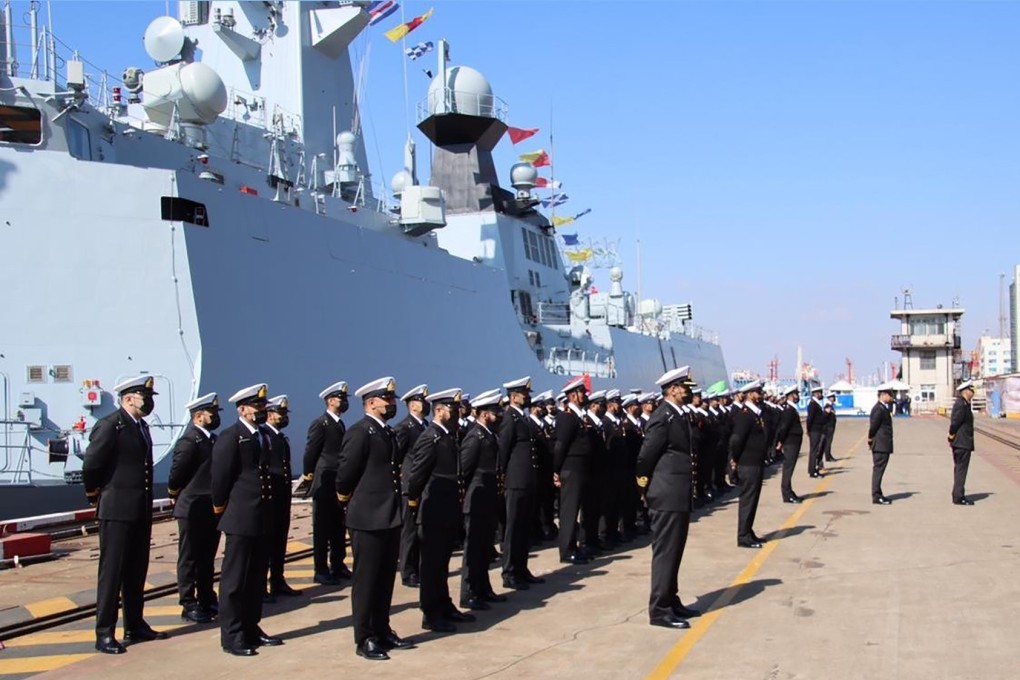China’s defence exports to Pakistan in the past five years have included four Type 054A frigates. Photo: Weibo/China State Shipbuilding Corporation