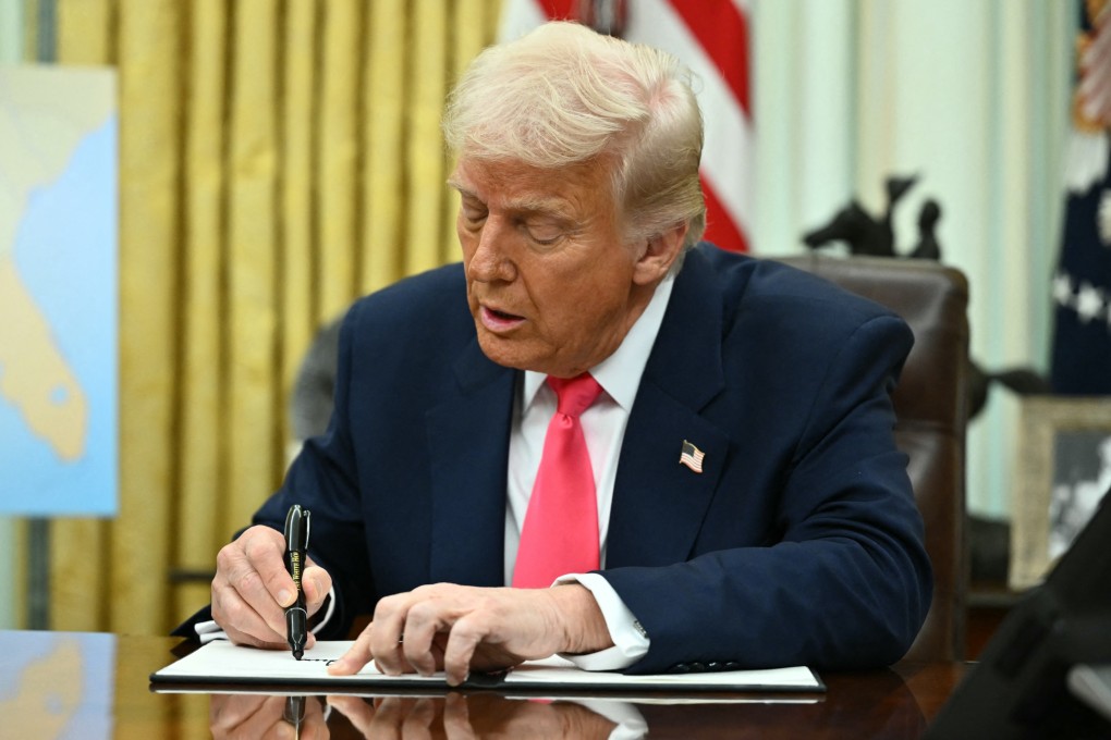 US President Donald Trump signed an executive order in March making English the official language of the country. Photo: AFP