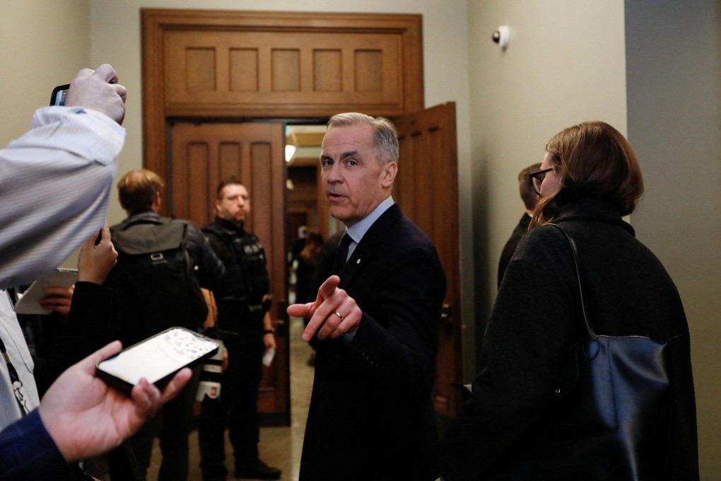 Canadian prime minister-designate Mark Carney gestures to the press in Ottawa, Canada, on March 10. Carney was sworn in as prime minister on March 14. Photo: Reuters