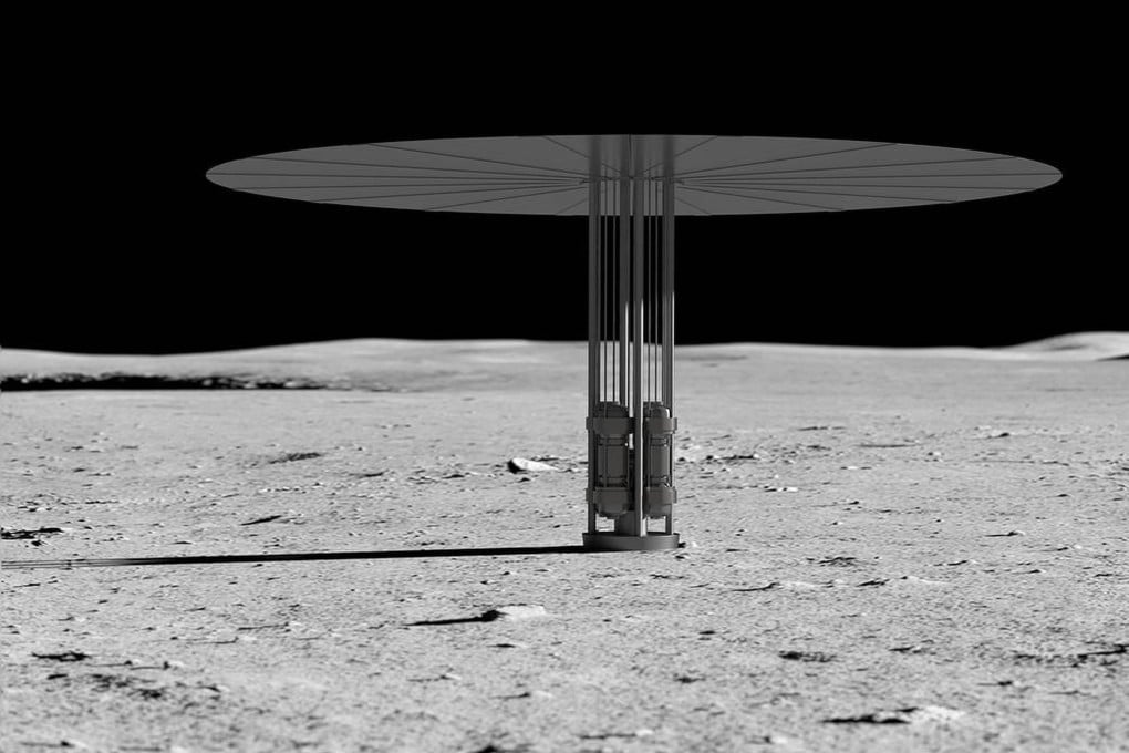 Artist’s concept of a fission power system on the lunar surface. Chinese engineers have pointed out some minor differences that make the Chinese lunar nuclear reactor more efficient and longer-lasting than Nasa’s. Image: Nasa