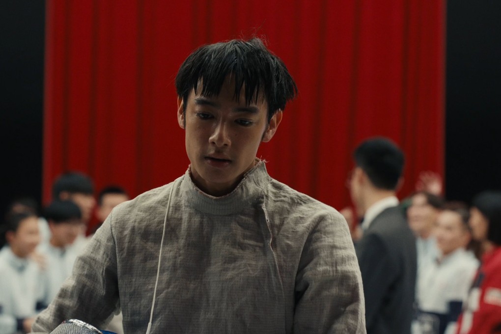 Liu Hsiu-fu as high-school fencer Zijie in a still from Pierce (category IIB; Mandarin, Minnan, French) directed by Nelicia Low. Tsao Yu-ning and Ding Ning co-star.