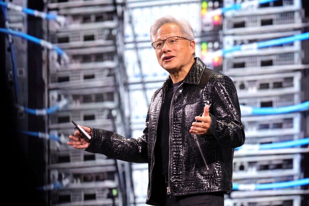 Nvidia CEO Jensen Huang gives a keynote address at CES 2025 in Las Vegas, Nevada, January 6, 2025. Photo: Reuters