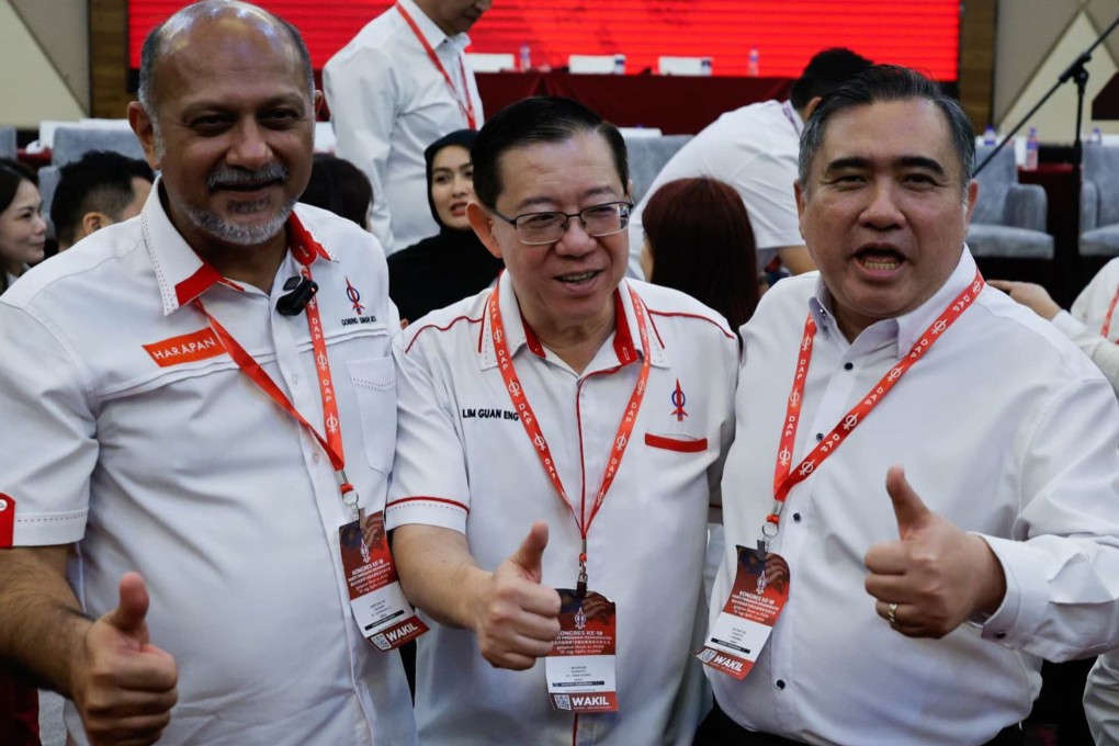 DAP members (from left) Gobind Singh Deo, Lim Guan Eng and Anthony Loke. Photo: Facebook/ Lim Guan Eng
