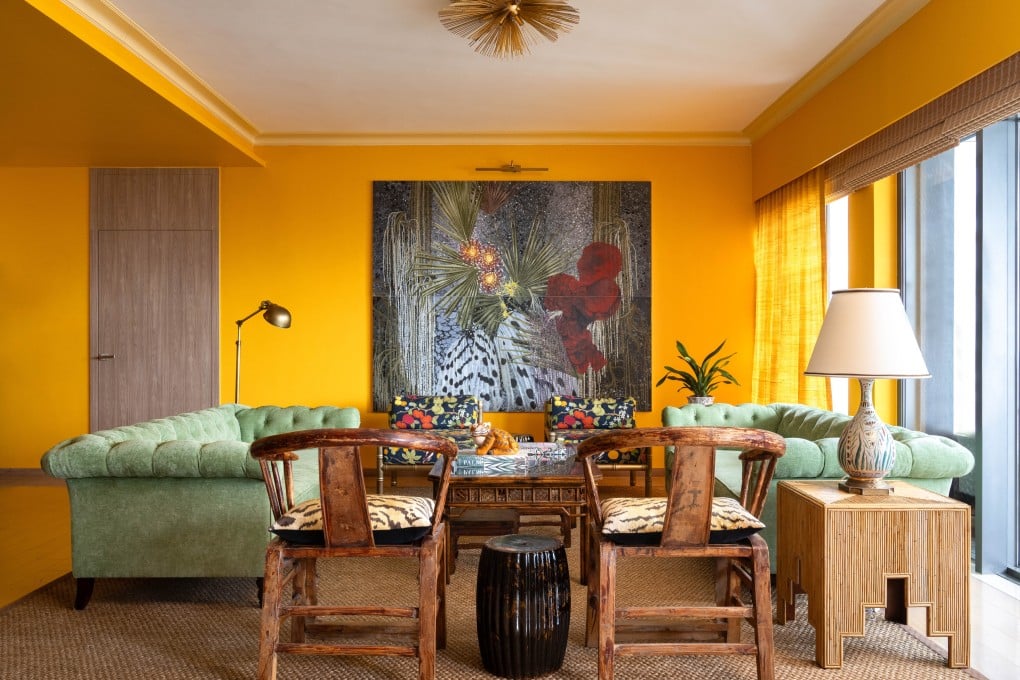Cinda McClelland Reynolds of Tory Burch transformed her Mid-Levels rental flat with a splash of colour. Photo: Eugene Chan