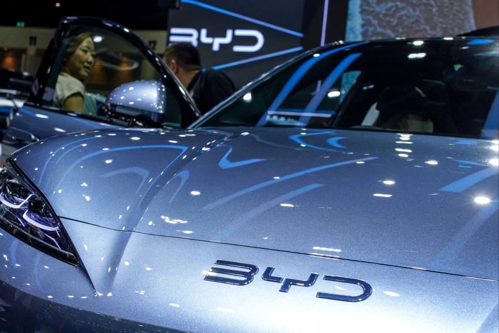 Visitor view a BYD Sealion 7 EV at the 41st Thailand International Motor Expo, in Bangkok, Thailand, on November 29, 2024. Photo: Reuters