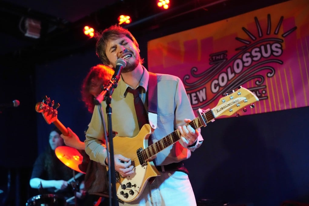 Welsh band Mellt perform at the New Colossus Festival. The New York event saw several acts cancel because they could not get US visas in time to perform. Photo: Invision/AP